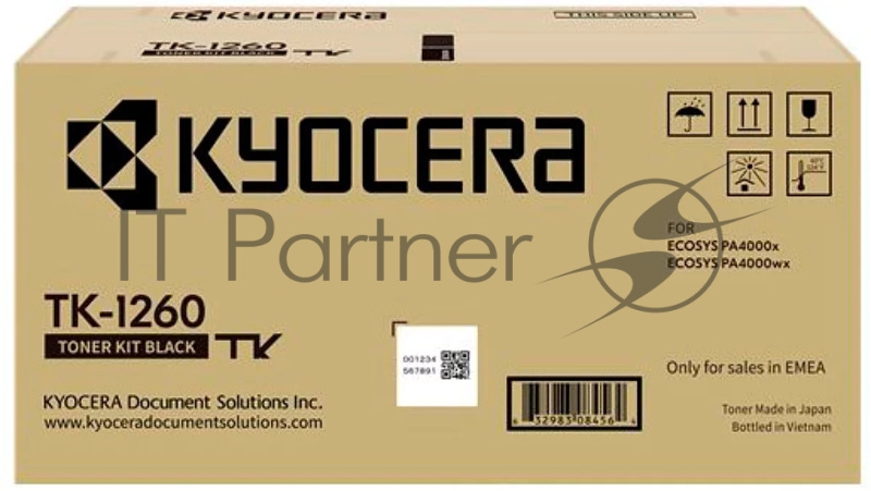 Картридж лазерный TK-1260 10 000 стр. для PA4000x/PA4000wx (1T0C150NL0)
