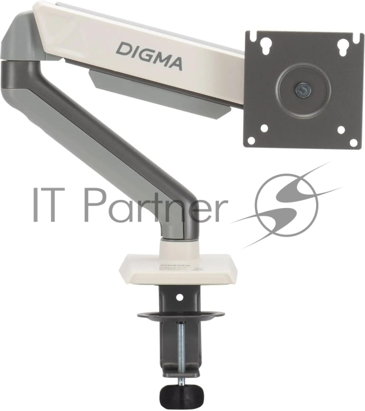 Кронштейн для мониторов ЖК Digma D-MM101 серый 17"-32" макс.9кг крепление к столешнице поворот и наклон