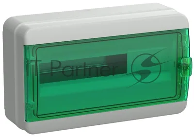 Корпус пластиковый IEK TEKFOR КМПн-18 IP65 зелен. прозр. дверь