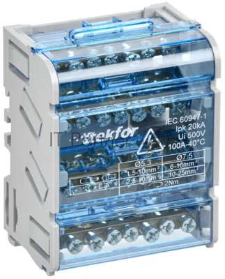 Шины на DIN-рейку (кросс-модуль) IEK TEKFOR ШНК 4х7 3L+PEN