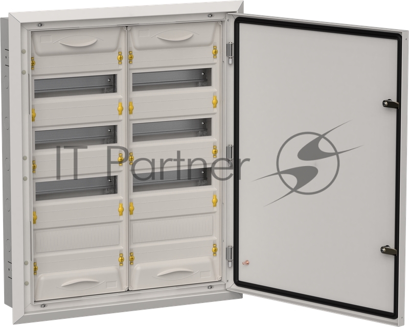 Корпус металлический IEK TITAN 5 ЩРв-96 (2х48) 755х625х130мм IP31 серый (одна дверь)