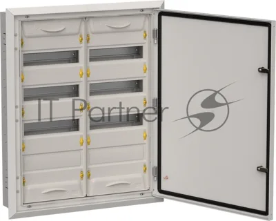 Корпус металлический IEK TITAN 5 ЩРв-96 (2х48) 755х625х130мм IP31 серый (одна дверь)