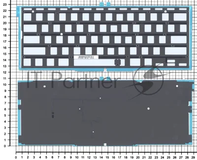 Подсветка для клавиатуры Apple MacBook Air 11" A1370 2010 2011 плоский Enter