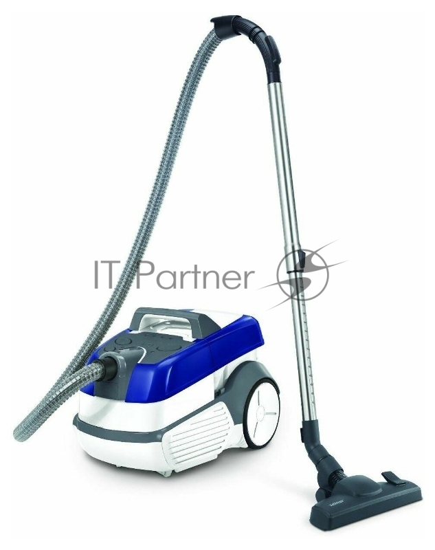 Пылесос Zelmer ZVC9140D W&D AquaLeon Pro синий/белый, 360/2100 Вт, уборка влажная/сбор жидкости/сухая, пылесборник контейнер 3.5 л
