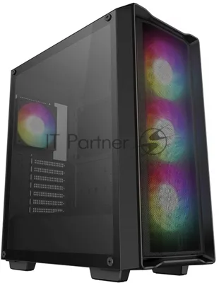 Компьютерный корпус Deepcool CC560 MESH V2 черный без БП ATX 4x120мм 5x140мм 2xUSB 3.0 audio bott PSU