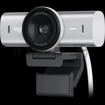 Веб-камера Logitech Brio MX 4K 3840x2160, 30 кадр/с, USB Type-C, микрофон (2 шт, шумоподавление), автоматическая фокусировка, автоосвещение, HDR, шторка приватности, универсальное крепление, светло-серый