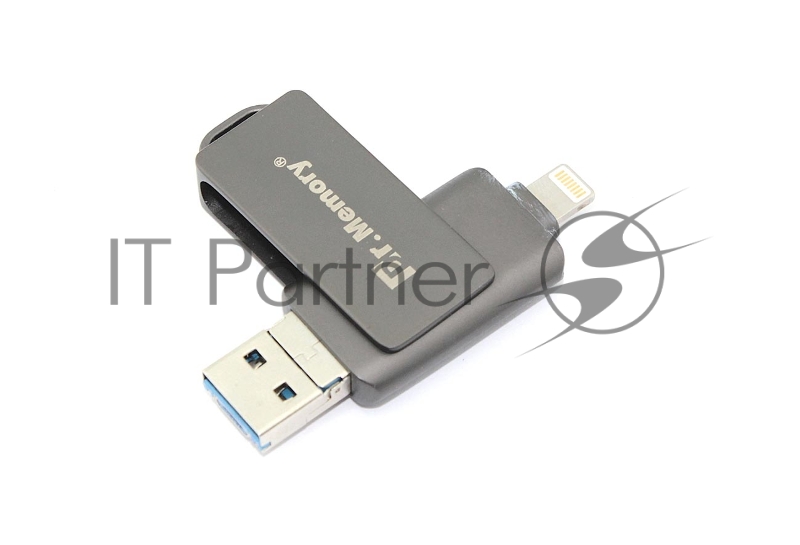 Флешка USB Dr. Memory 051, 4Gb, USB 3.0, R/W 70/40, черный