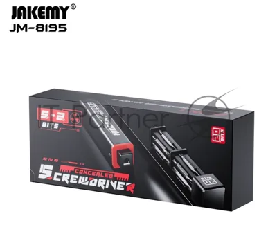 Компактная Отвертка со сменными насадками Jakemy JM-8195 20 в 1