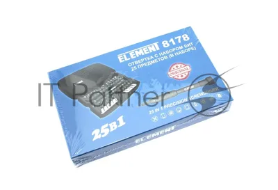 Отвертка с набором бит ELEMENT 8178