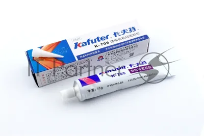 Клей-герметик силиконовый Kafuter K-705 прозрачный 45 грамм