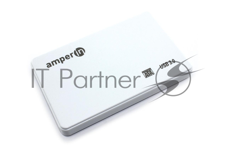 Корпус для жесткого диска Amperin AM25U3PW 2,5", USB 3.0, пластиковый, белый