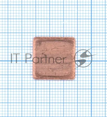 Медная термопрокладка 15x15x1 мм, 400 Вт/(м⋅К)