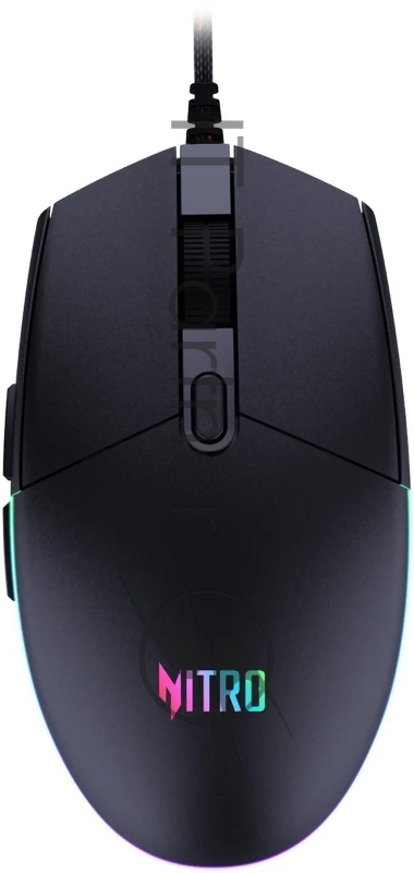 Мышь проводная Acer Nitro OMW400 черный, 6400 dpi, USB, кнопки - 6