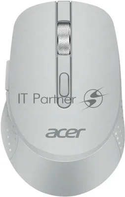 Мышь беспроводная Acer OMR310 светло-серый, 1600 dpi, радиоканал, Bluetooth, USB, кнопки - 7