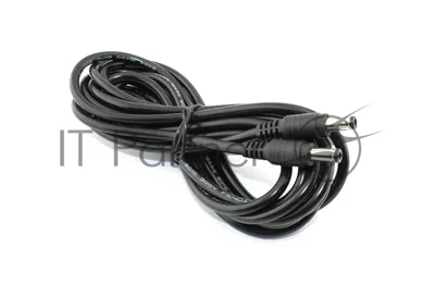 Кабель DC 5.5x2.5 18 AWG папа-папа 3 м с прямым штекером