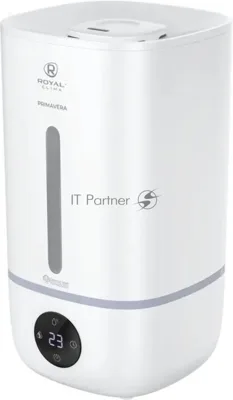 Увлажнитель воздуха Royal Clima PRIMAVERA RUH-PV350/5.0E-WT белый, 35 м², 5 л, ультразвуковой, производительность 350 мл/ч, гигростат, ароматизация, сенсорное управление, подсветка