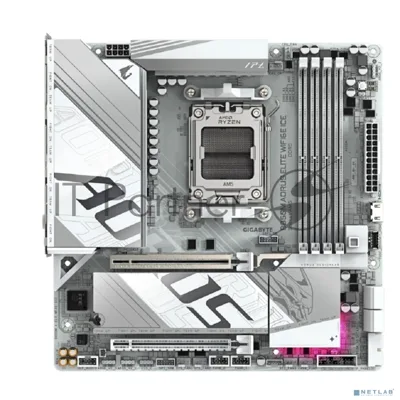 Материнская плата Gigabyte B850M AORUS ELITE WIFI6E ICE, AM5, AMD B850, 4xDDR5, 4xSATA, 2xM.2, 1xPCIe 5.0 x16, 1xPCIe 3.0 x4, DisplayPort, HDMI, 1x2.5Gb LAN, USB Type-C, 2x3.5 мм, 7.1, microATX