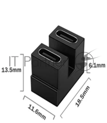 Переходник USB 4 Type-C мама-мама разворот