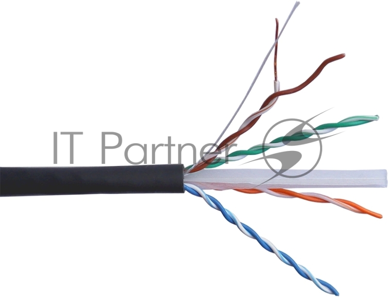 Кабель информационный Lanmaster TWT-6UTP-UNV кат.6 UTP 4 пары 23AWG LSZH универсальный 305м черный