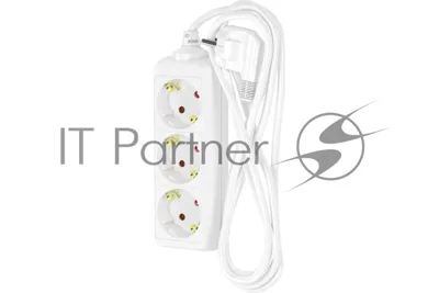 Удлинитель сетевой ФОТОН 16-33Е 1х3 , 3м, 16А, с заземл, Белый