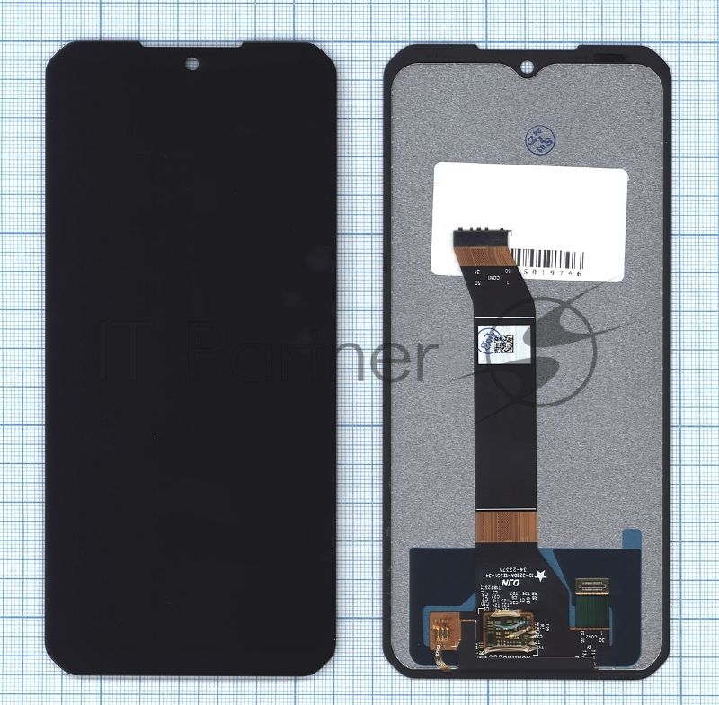 Дисплей для Doogee V30, V30T в сборе с тачскрином черный Orig