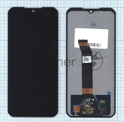 Дисплей для Doogee V30, V30T в сборе с тачскрином черный Orig
