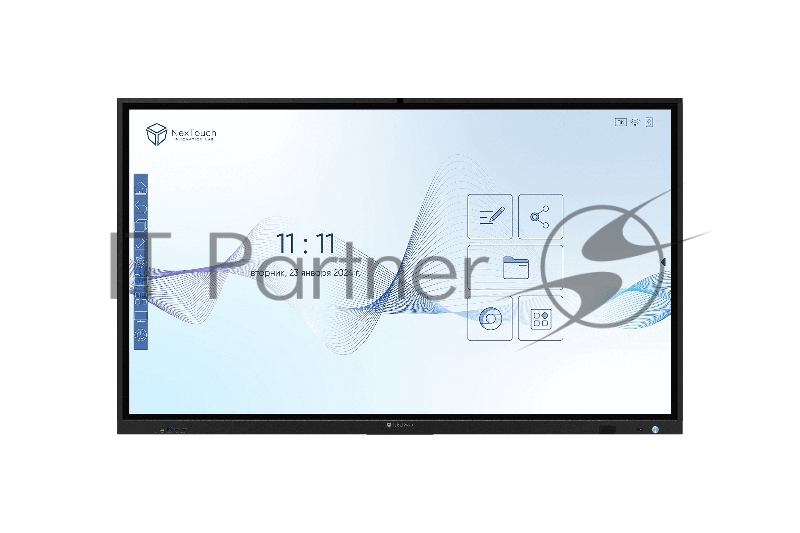 Интерактивный комплекс NexTouch Nextpanel 86 IFCKV5INT86 86", 4К (3840*2160), 450 кд/м2, 4000:1, IR, 8 мс, 40 касаний, WiFi-модуль, ОС Android, 178°/178°