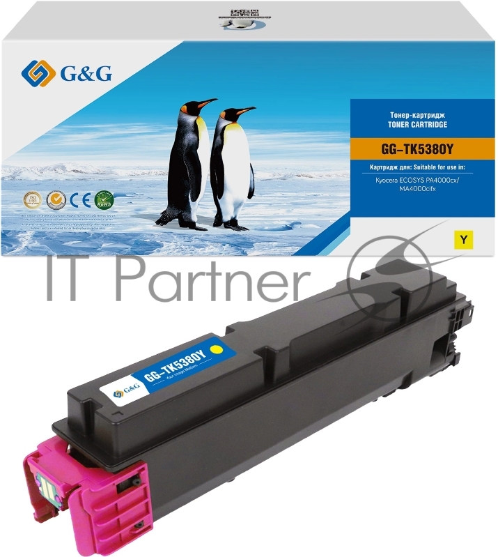 Картридж лазерный G&G GG-TK5380Y (TK-5380Y) желтый (10000 стр.) для Kyocera ECOSYS PA4000cx/MA4000cifx