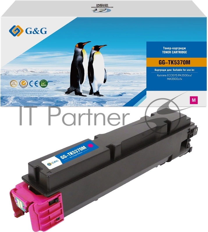 Картридж лазерный G&G GG-TK5370M TK-5370M пурпурный (5000 стр.) для Kyocera ECOSYS PA3500cx/MA3500cifx