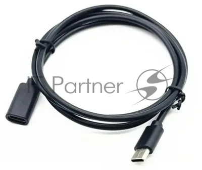 Кабель-удлинитель Buro USB Type-C (m) USB Type-C (f) 2м черный