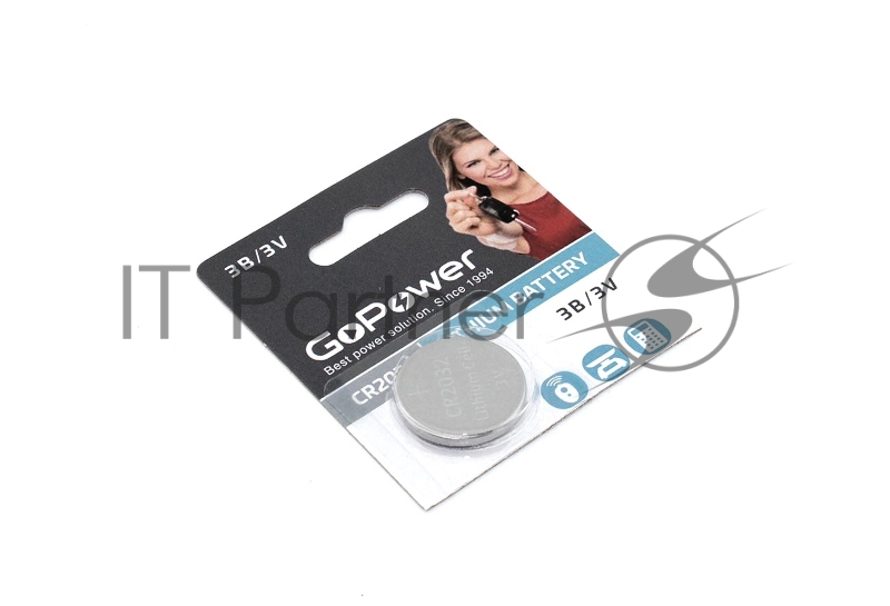 Батарейка GoPower CMOS CR2032 без контактов