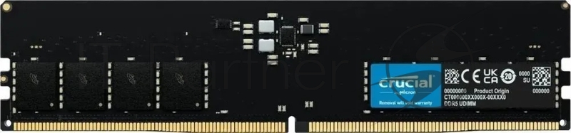 Оперативная память Crucial, DDR5, 16GB (1x16 GB), 4800 MHz, CL40, DIMM