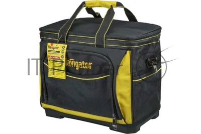 Сумка Navigator NTA-Bag07, 420х230х290мм, пластмассовое дно, черный/желтый