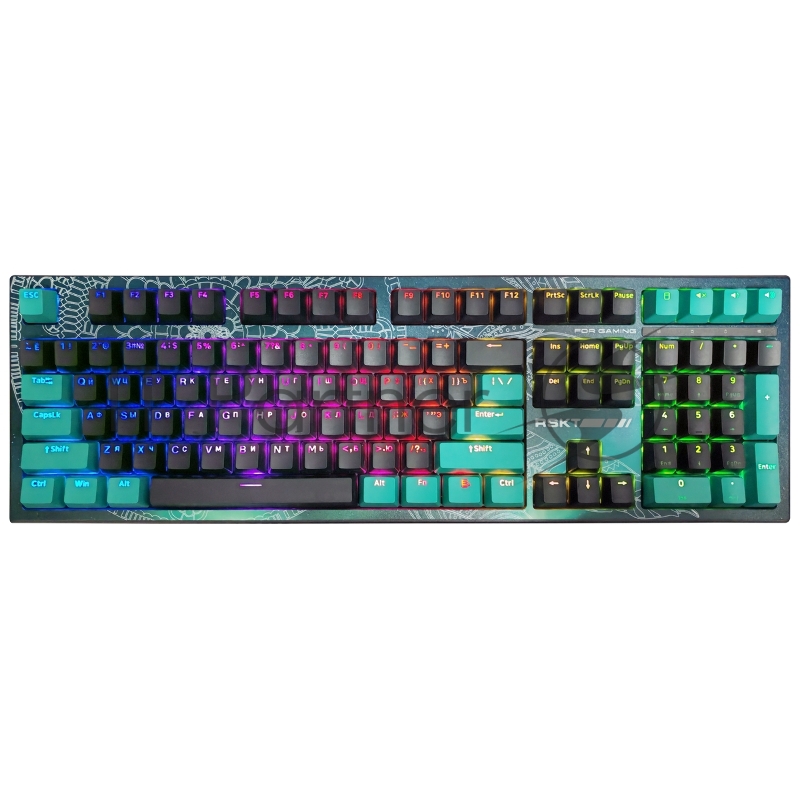 Клавиатура Raskat KM002 проводная, USB Type-A, серый (UV)