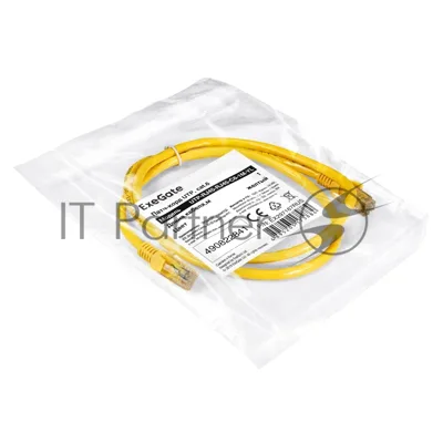 Патч-корд ExeGate UTP-RJ45-RJ45-C6-1M-YL, UTP, cat.6, 1м, желтый