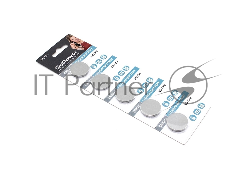 Батарейка GoPower CMOS CR2032 5 шт.