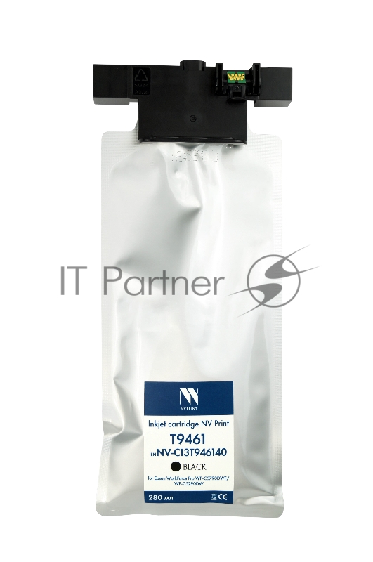 Картридж струйный NVPrint T9461 Black для Epson WorkForce Pro WF-C5790DWF, WF-C5290DW (10 000 стр) совместимый