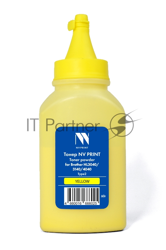 Тонер NVPrint для Brother HL3040/3140/4040 Type2 (60г) Yellow совместимый