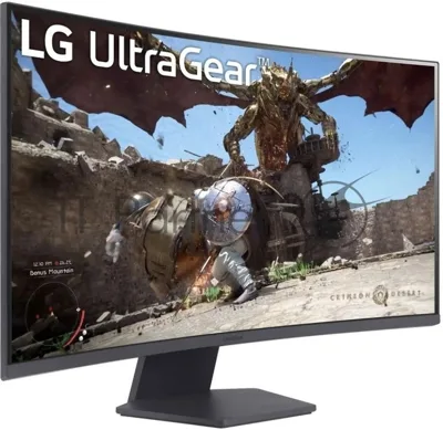 Монитор 31.5" LG UltraGear 32GS60QC-B VA 2560x1440, 180 Гц, 1 мс, 16:9, HDR10, 300 кд/м², изогнутый (1000R), DisplayPort, HDMI 2.0 (x2), Flicker Free, Low Blue Light, виртуальный прицел, стабилизатор черного цвета, счетчик кадров, трехсторонний безрамочный дизайн, черный