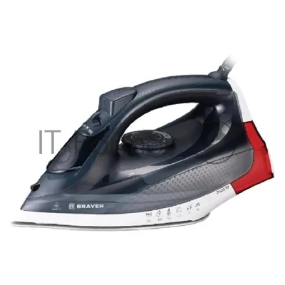 Утюг Brayer BR4018 синий/красный, 2400 Вт, 25 г/мин, 140 г/мин, 350 мл
