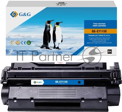 Картридж лазерный G&G GG-C7115X C7115X черный (3500 стр.) для HP LJ 1200/1200n/1200se/1220/1220se/3380/3320mfp/3320n mfp/3300mfp/3330mfp/3310