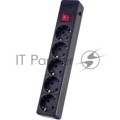 Сетевой фильтр Perfeo "POWER-S", 1,8м, 3 розетки 10А, 2USB, 2500 Вт, двойная защита, черный