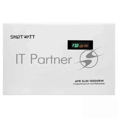 Стабилизатор напряжения Smartwatt AVR Slim 10000RW 10000ВА белый