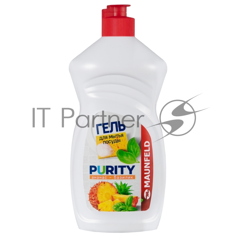 Гель для мытья посуды Maunfeld Purity Ананас и базилик 450 г MDL450PF