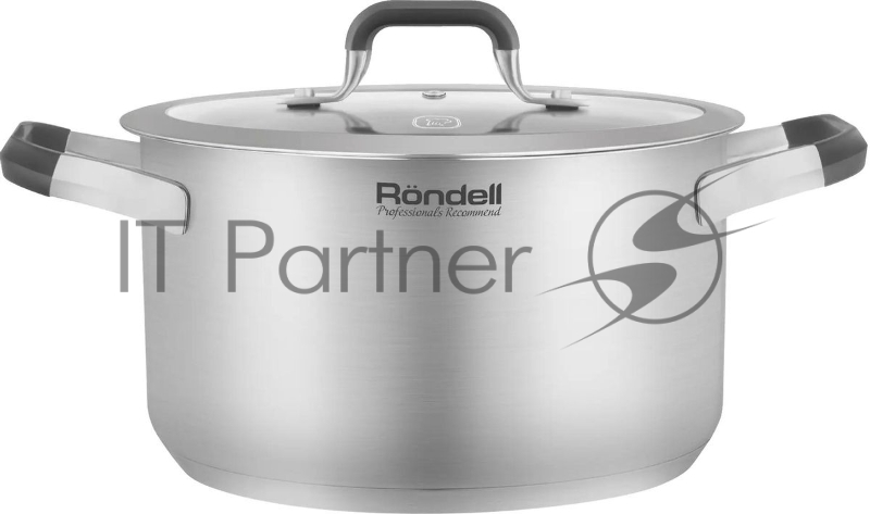 Кастрюля Rondell Stolz RDS-1754, 5.2 л, 24 см, нержавеющая сталь, с крышкой