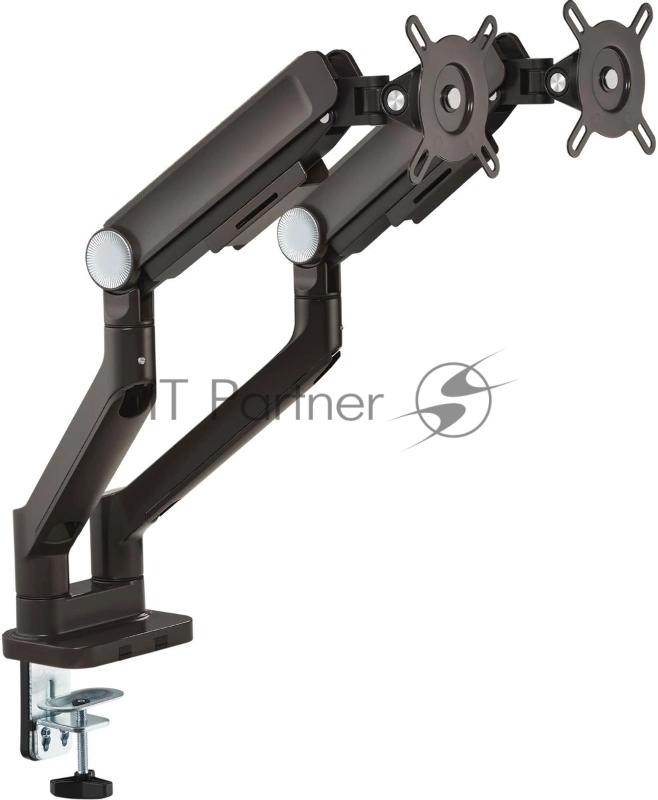 Кронштейн для мониторов Ultramounts UM733BR черный/коричневый 17"-32" макс.8кг крепление к столешнице поворот и наклон