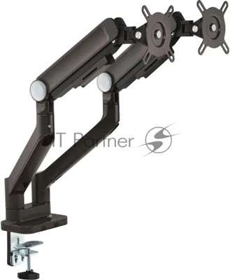 Кронштейн для мониторов Ultramounts UM733BR черный/коричневый 17"-32" макс.8кг крепление к столешнице поворот и наклон