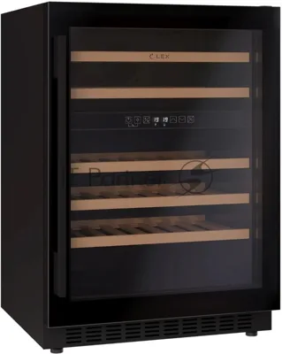 Винный шкаф LEX LWD6046BL черный, 129 л, 2 отсека, 46 бут.