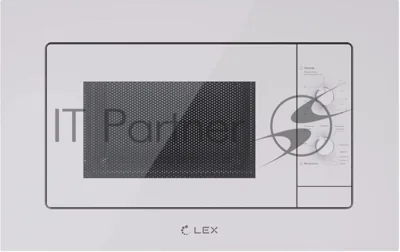 Микроволновая печь встраиваемая Lex BIMO 20.04 WH белый, 20 л, 700 Вт, переключатели - поворотный механизм
