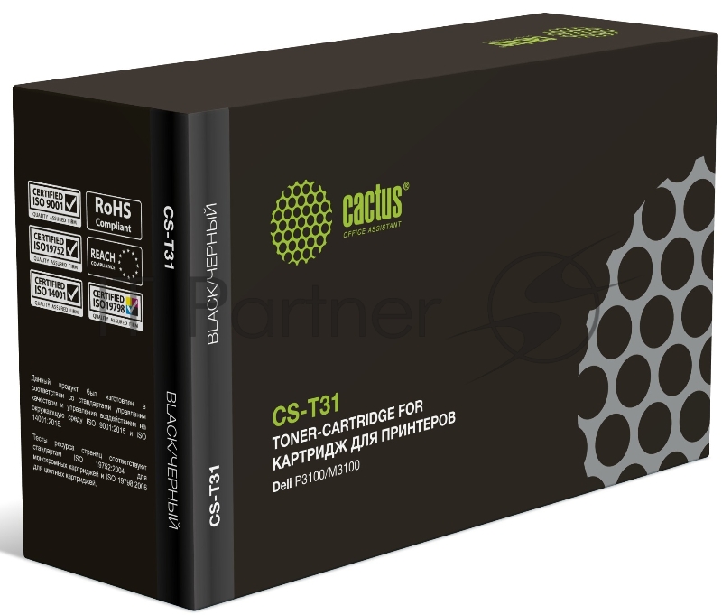 Картридж лазерный Cactus CS-T31 CS-T31 черный (3500 стр.) для Deli P3100/M3100